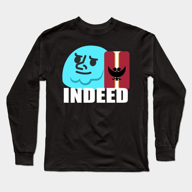 BAL - Indeed Long Sleeve T-Shirt by Burritozilla